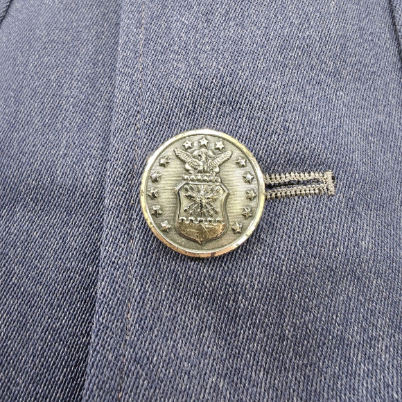 Vintage Siebler Custom Luxury Tailored Military Jacket Mens Medium 1951 USA Blue - Picture 13 of 16